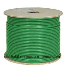 Data Center 10g 600MHz CAT6A Cable STP LAN blindado Verde